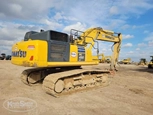 Used Excavator under blue sky,Side of Used Komatsu Excavator ready for Sale,Side of Used Excavator ready for Sale,Back of Used Komatsu Excavator for Sale